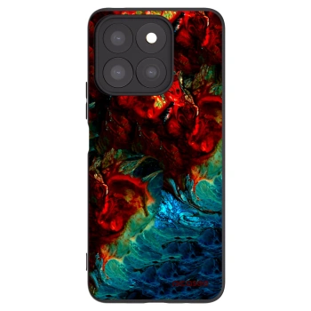 Picasee silikónový čierny obal pre Honor X8c - Universe