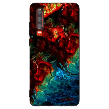 Picasee silikónový čierny obal pre Huawei P30 - Universe