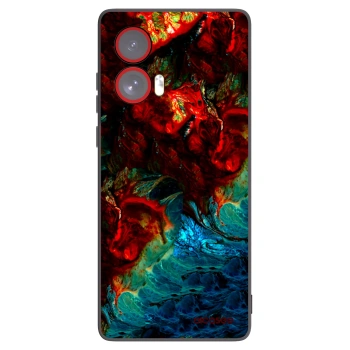 Picasee silikónový čierny obal pre Motorola Edge 50 Fusion - Universe