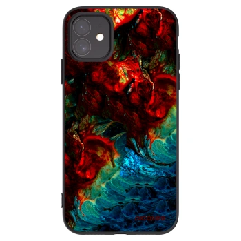 Picasee silikónový čierny obal pre Apple iPhone 11 - Universe