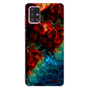 Picasee silikónový prehľadný obal pre Samsung Galaxy A71 A715F - Universe