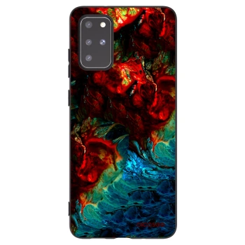 Picasee silikónový čierny obal pre Samsung Galaxy S20+ G985F - Universe