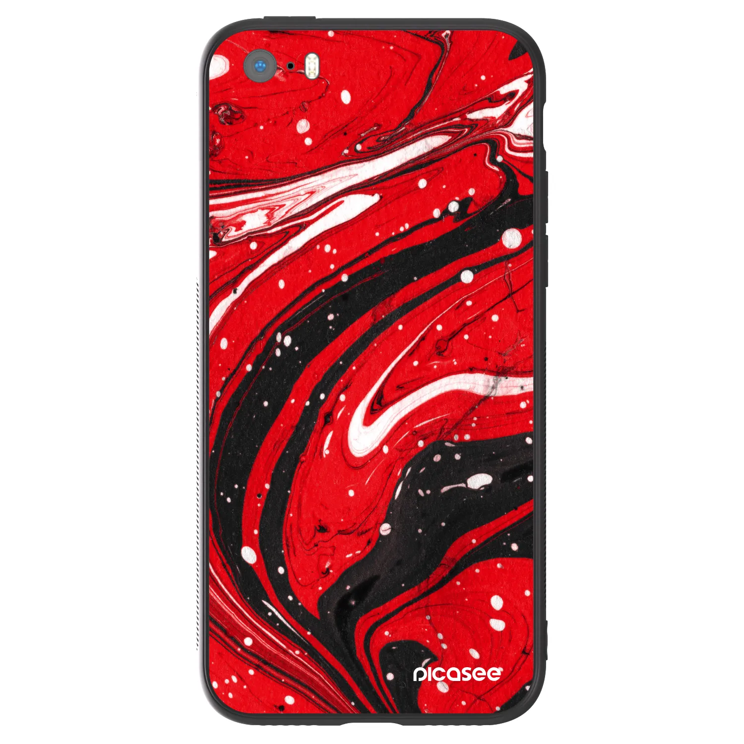 Picasee ULTIMATE CASE pro Apple iPhone 5/5S/SE - Red black