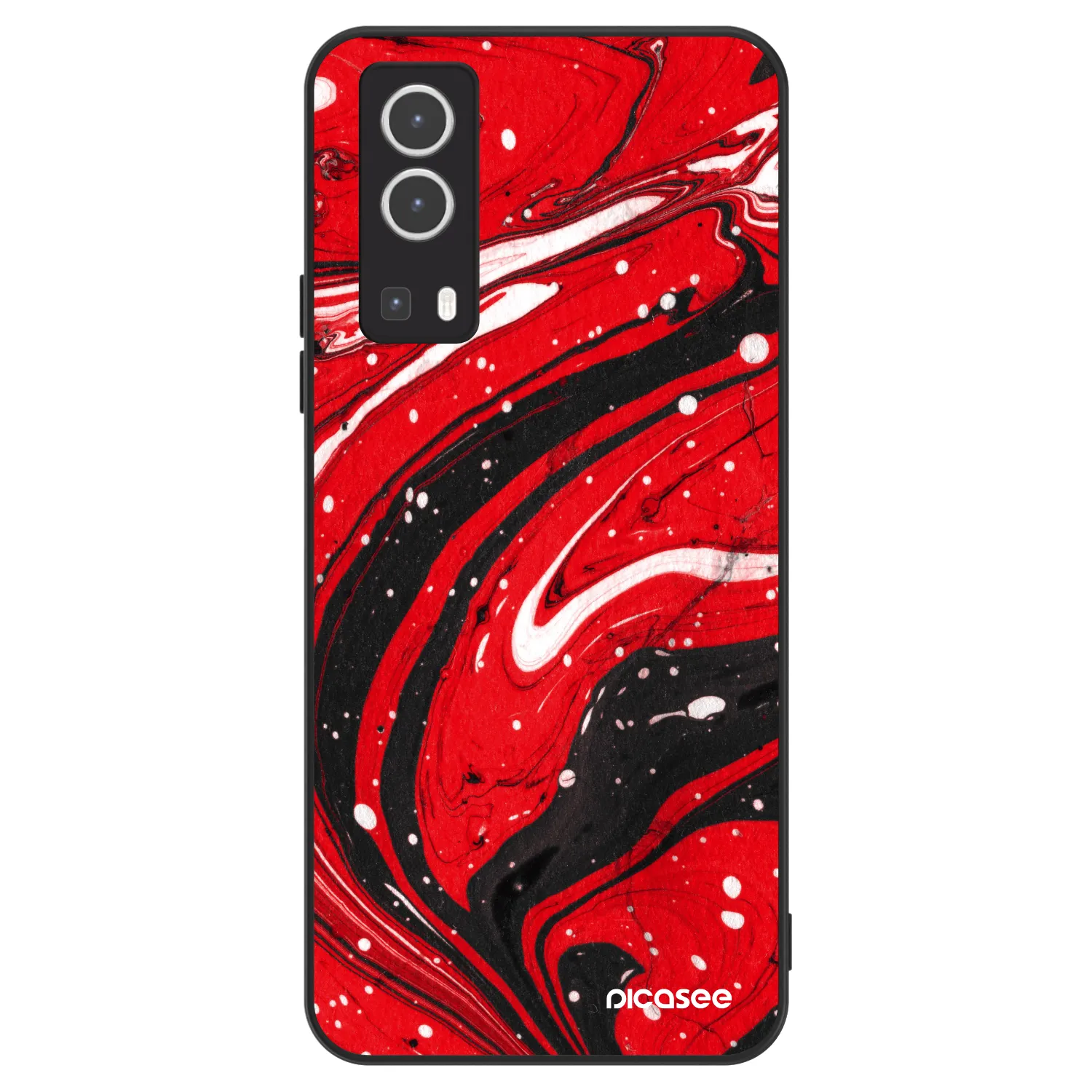 Picasee ULTIMATE CASE pro Vivo Y72 5G - Red black