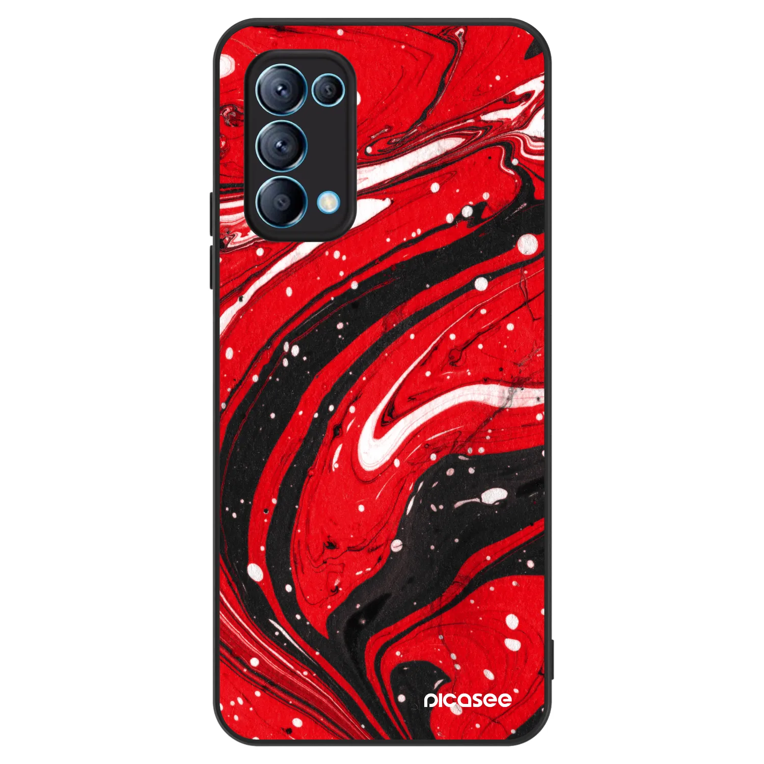 Picasee ULTIMATE CASE pro OPPO Reno 5 5G - Red black