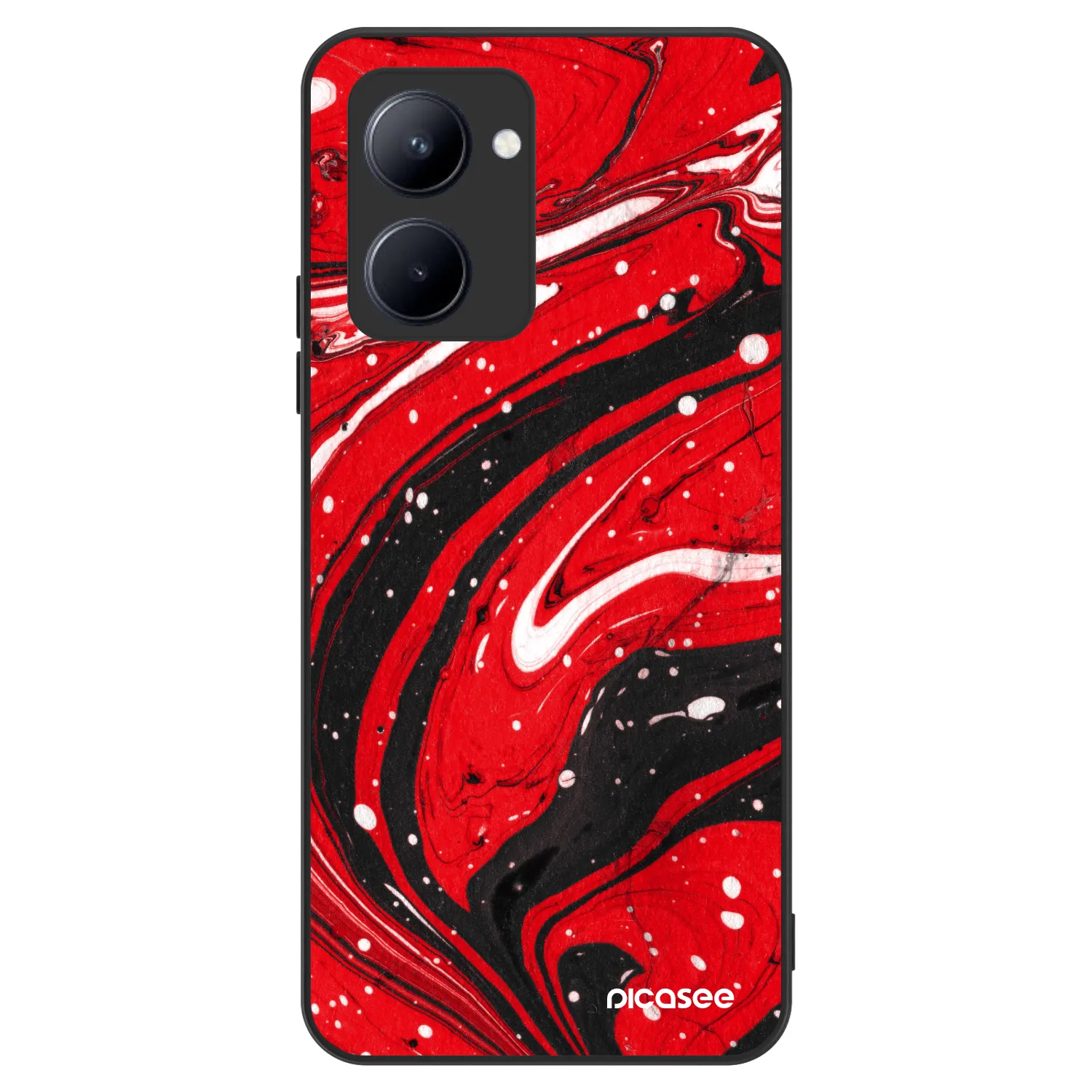 Picasee ULTIMATE CASE pro Realme C33 (2023) - Red black