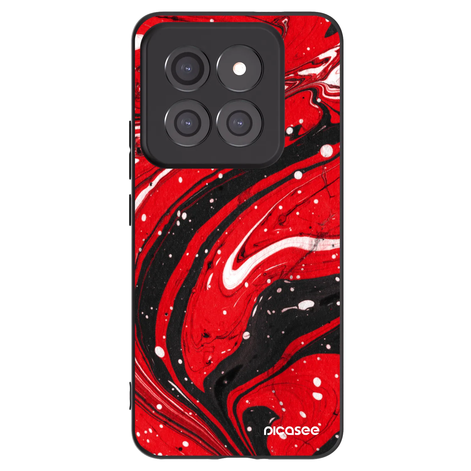 Picasee silikónový čierny obal pre Xiaomi 14 Pro - Red black