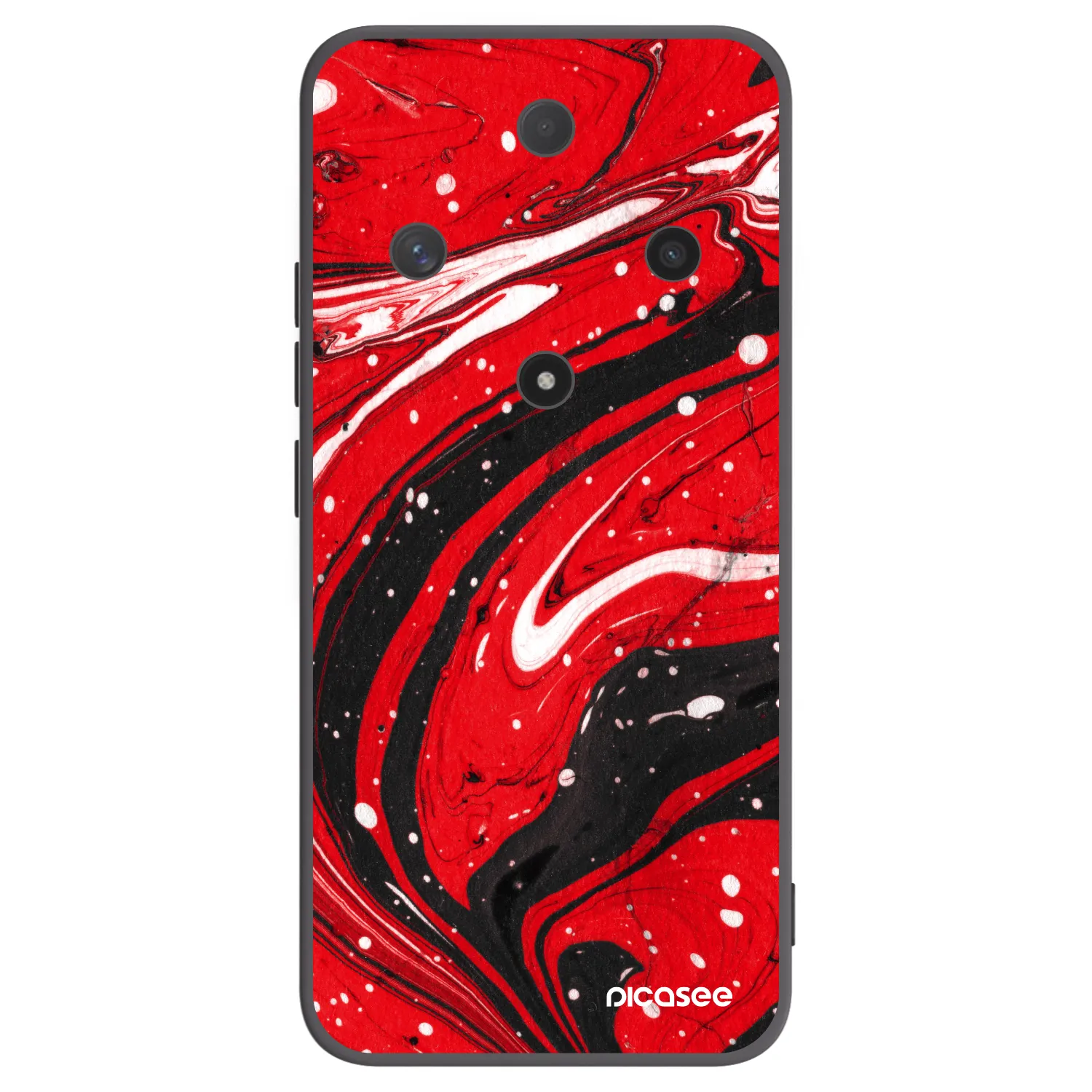 Picasee silikónový čierny obal pre Honor Magic6 Lite 5G - Red black