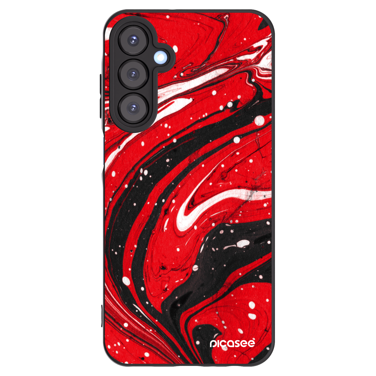 Picasee silikónový čierny obal pre Samsung Galaxy A25 A256B 5G - Red black