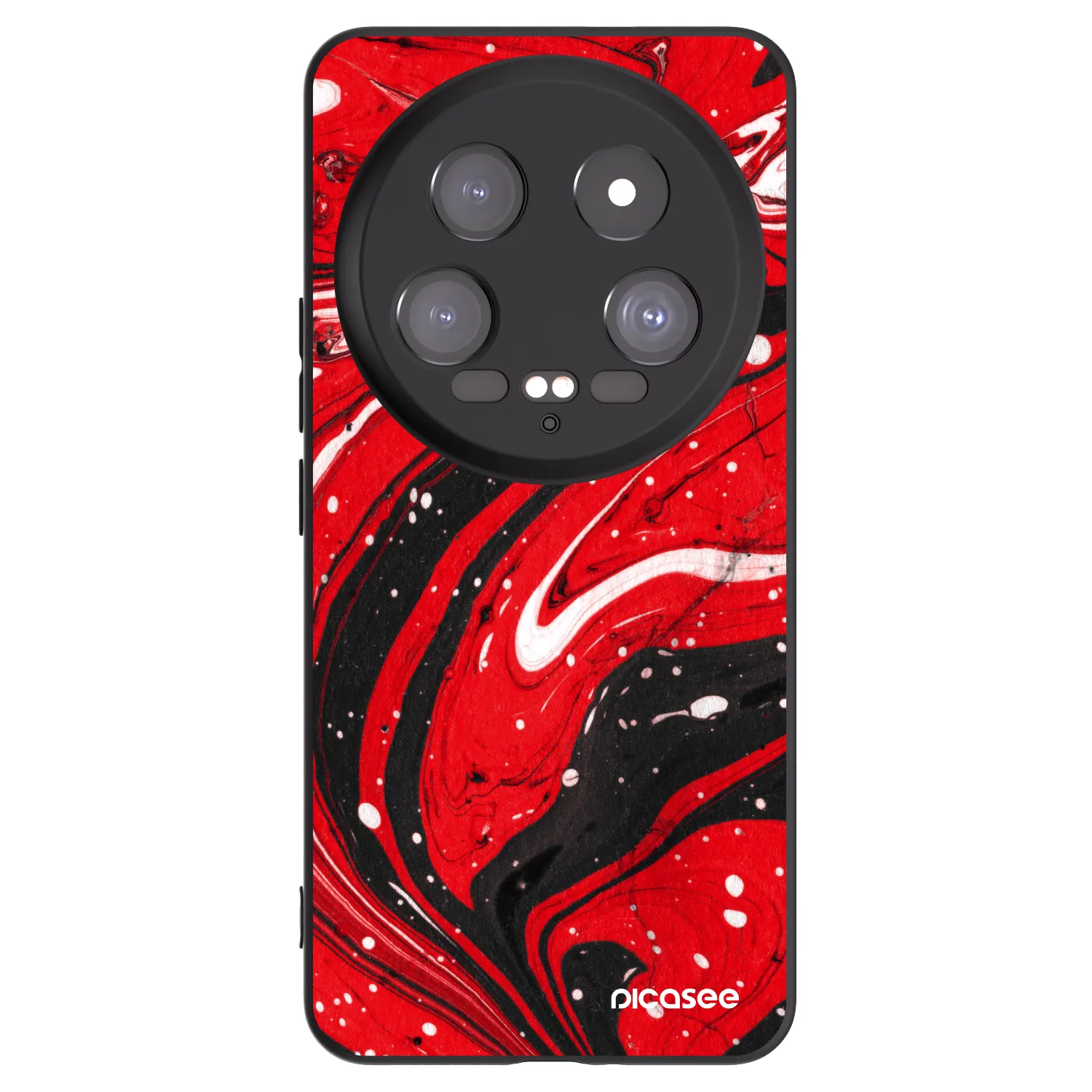 Picasee silikónový čierny obal pre Xiaomi 14 Ultra - Red black