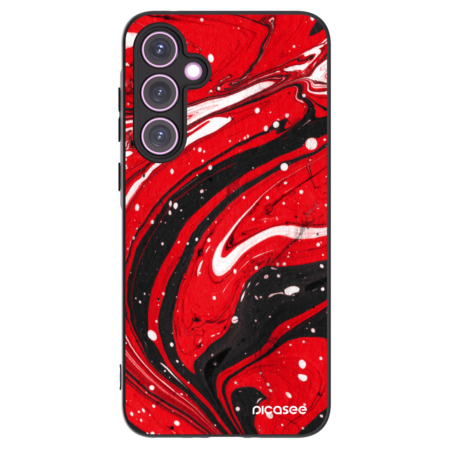 Picasee silikónový čierny obal pre Samsung Galaxy A35 5G A356B - Red black