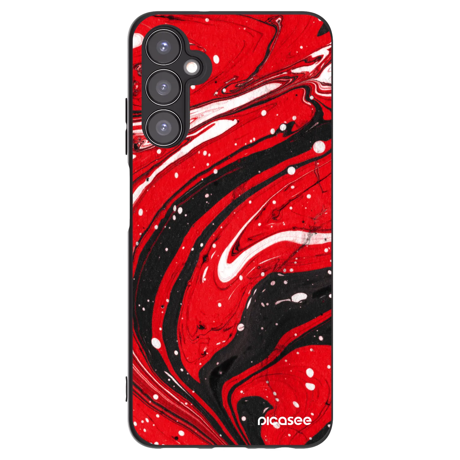 Picasee silikónový čierny obal pre Samsung Galaxy A05s A057G - Red black