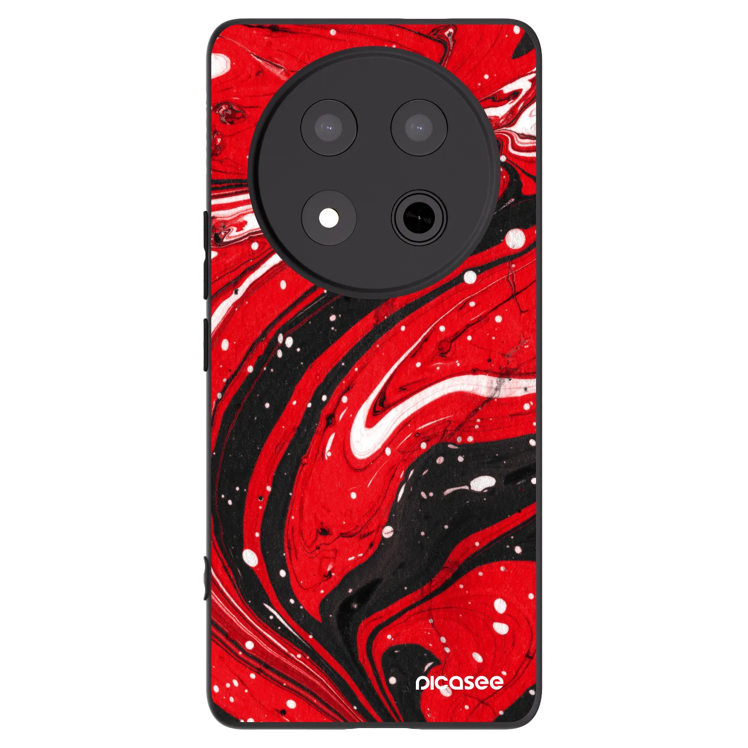 Picasee silikónový čierny obal pre Honor Magic7 Lite 5G - Red black