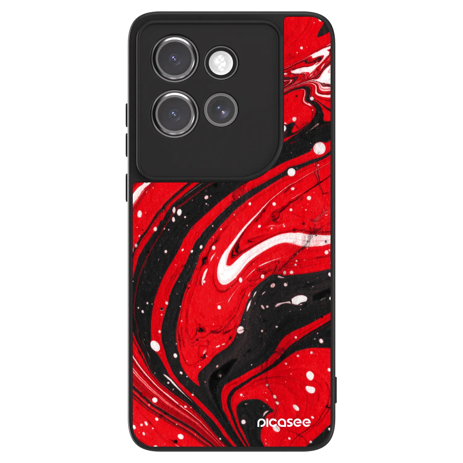 Picasee ULTIMATE CASE pro Motorola Edge 50 Neo - Red black