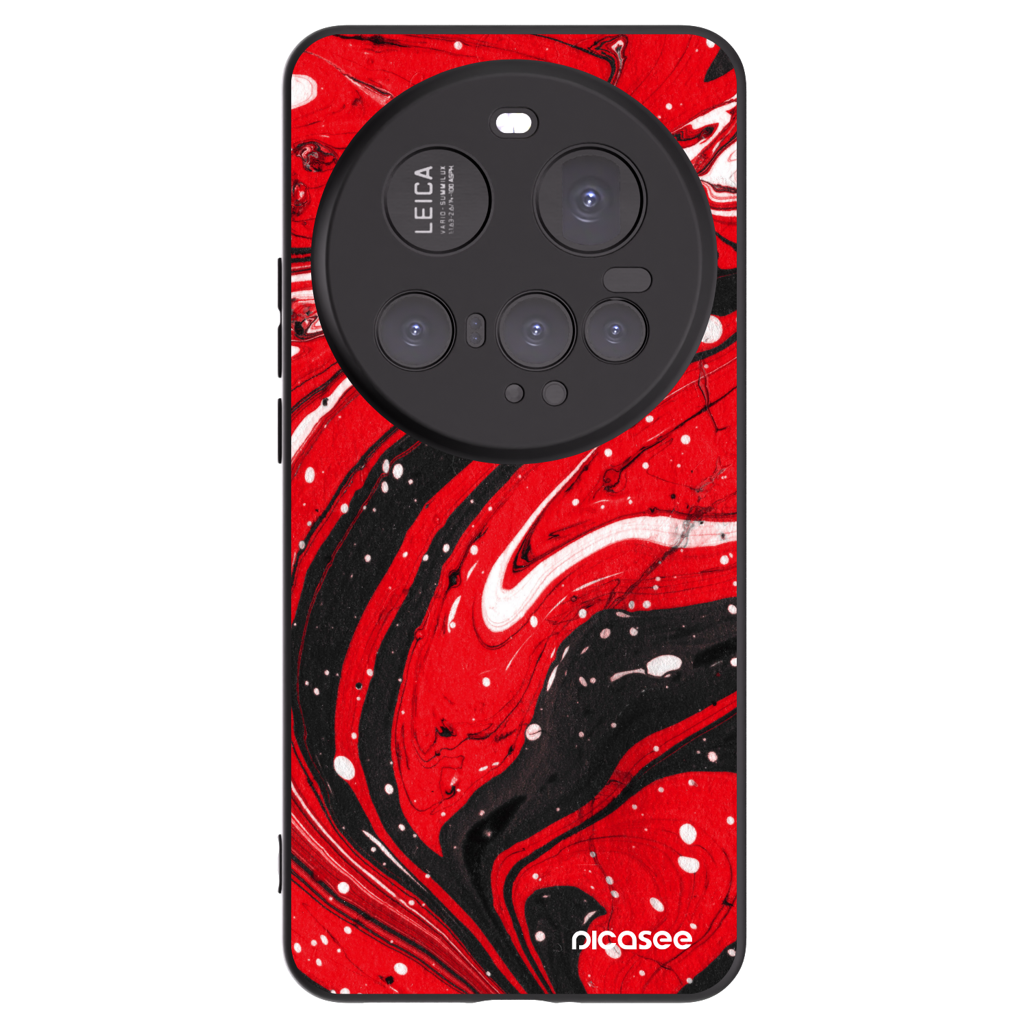 Picasee silikónový čierny obal pre Xiaomi 15 Ultra - Red black