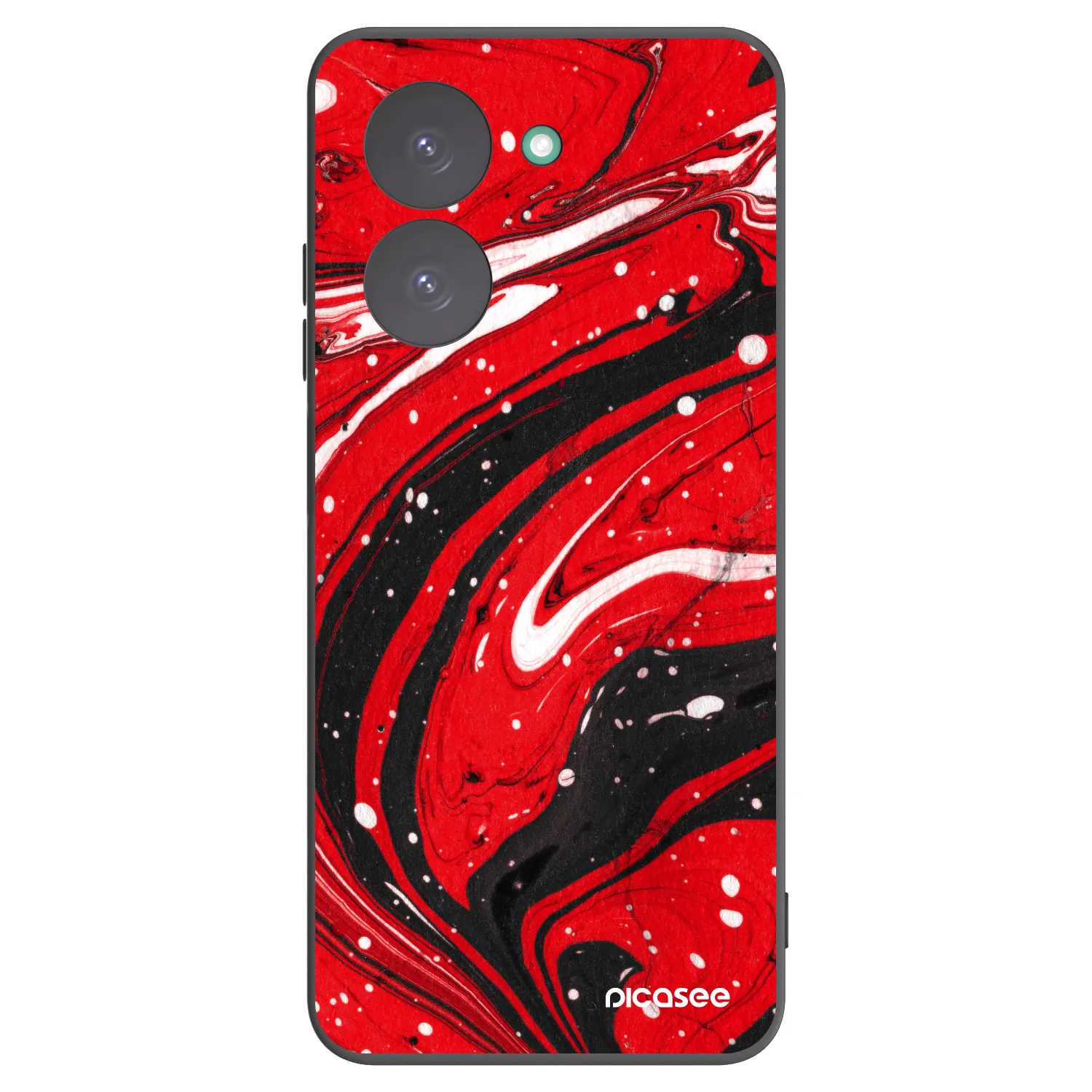 Picasee silikónový čierny obal pre Xiaomi Redmi A5 - Red black