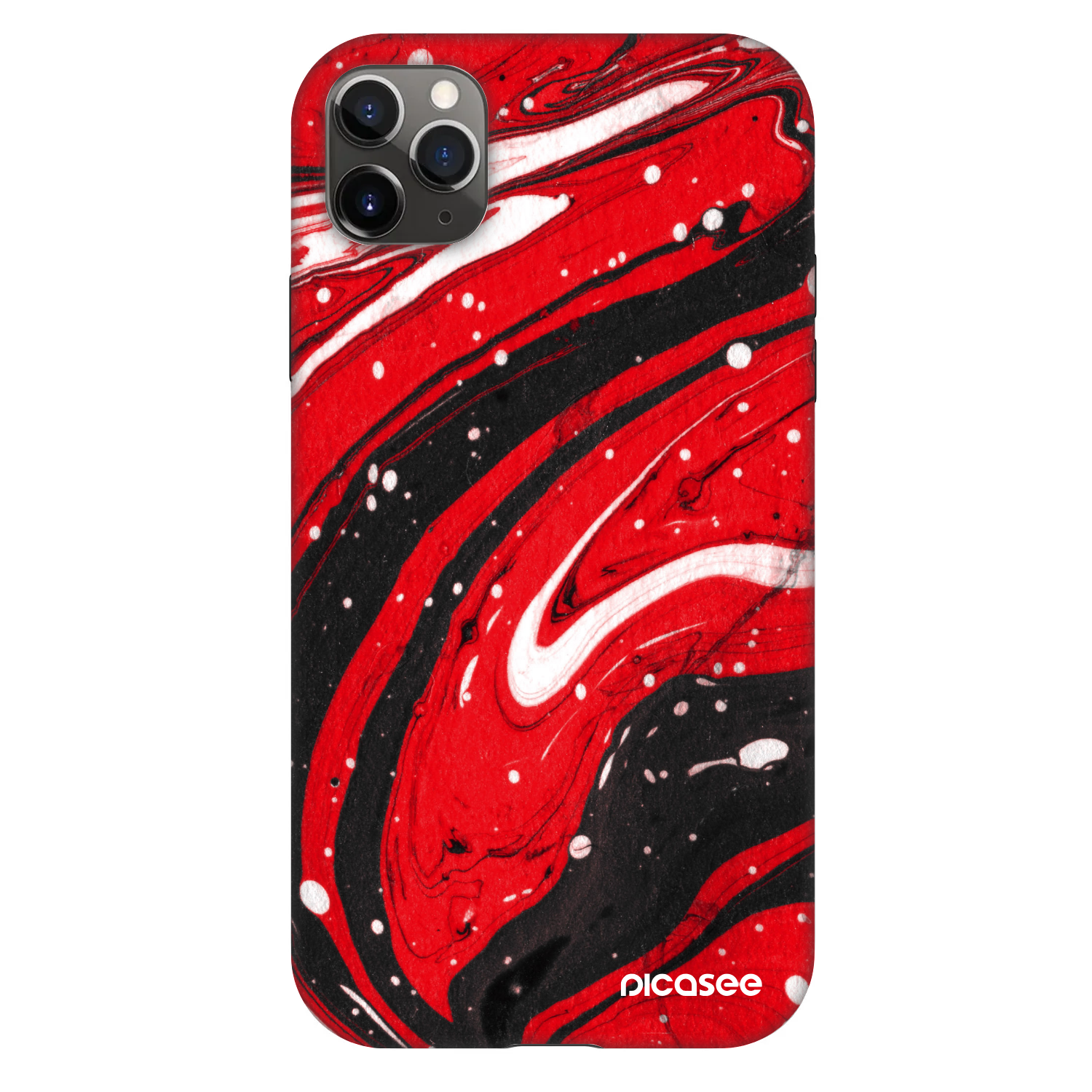 Picasee Fashion Case pre Apple iPhone 11 Pro Max - Red black