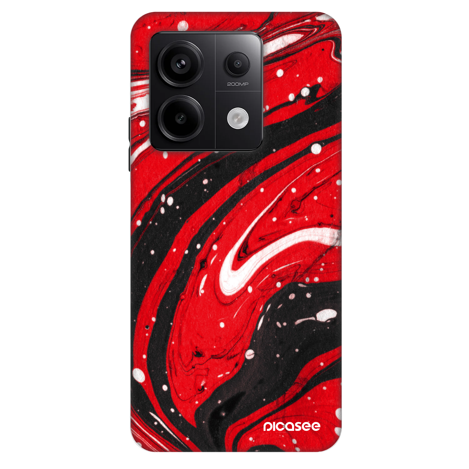 Picasee Fashion Case pre Xiaomi Redmi Note 13 Pro 5G - Red black
