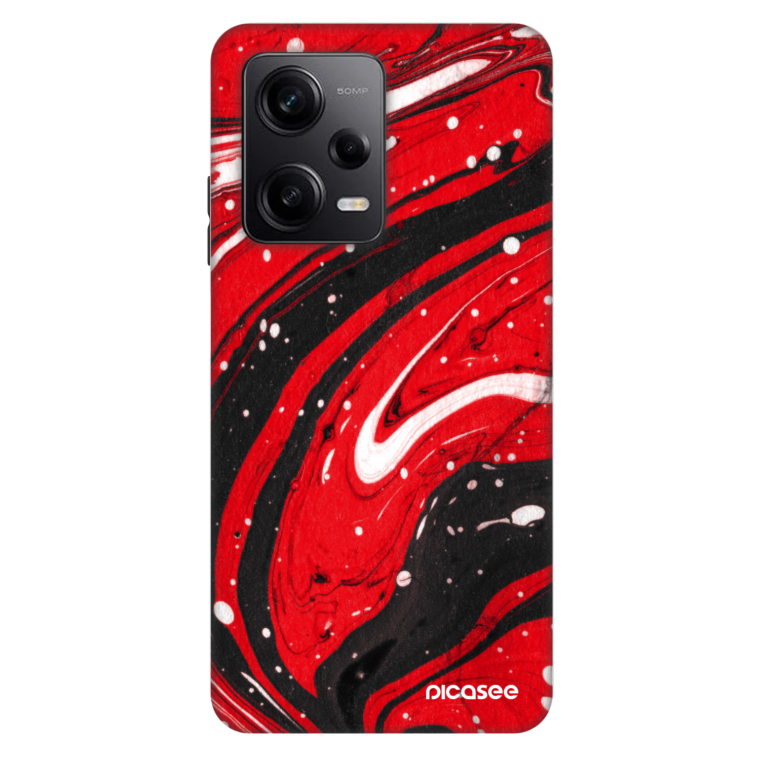 Picasee Fashion Case pre Xiaomi Redmi Note 12 Pro 5G - Red black
