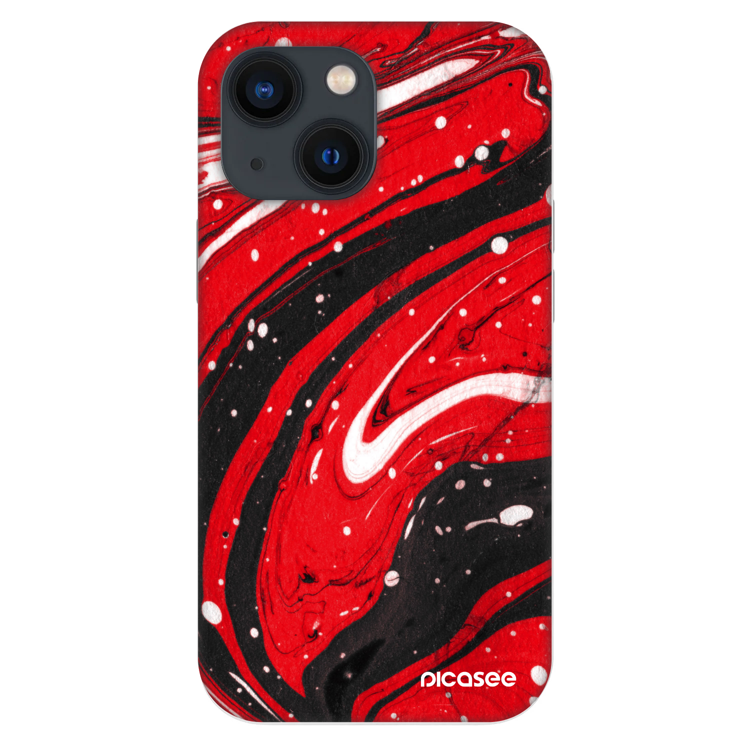 Fashion Case pre Apple iPhone 13 mini - Red black