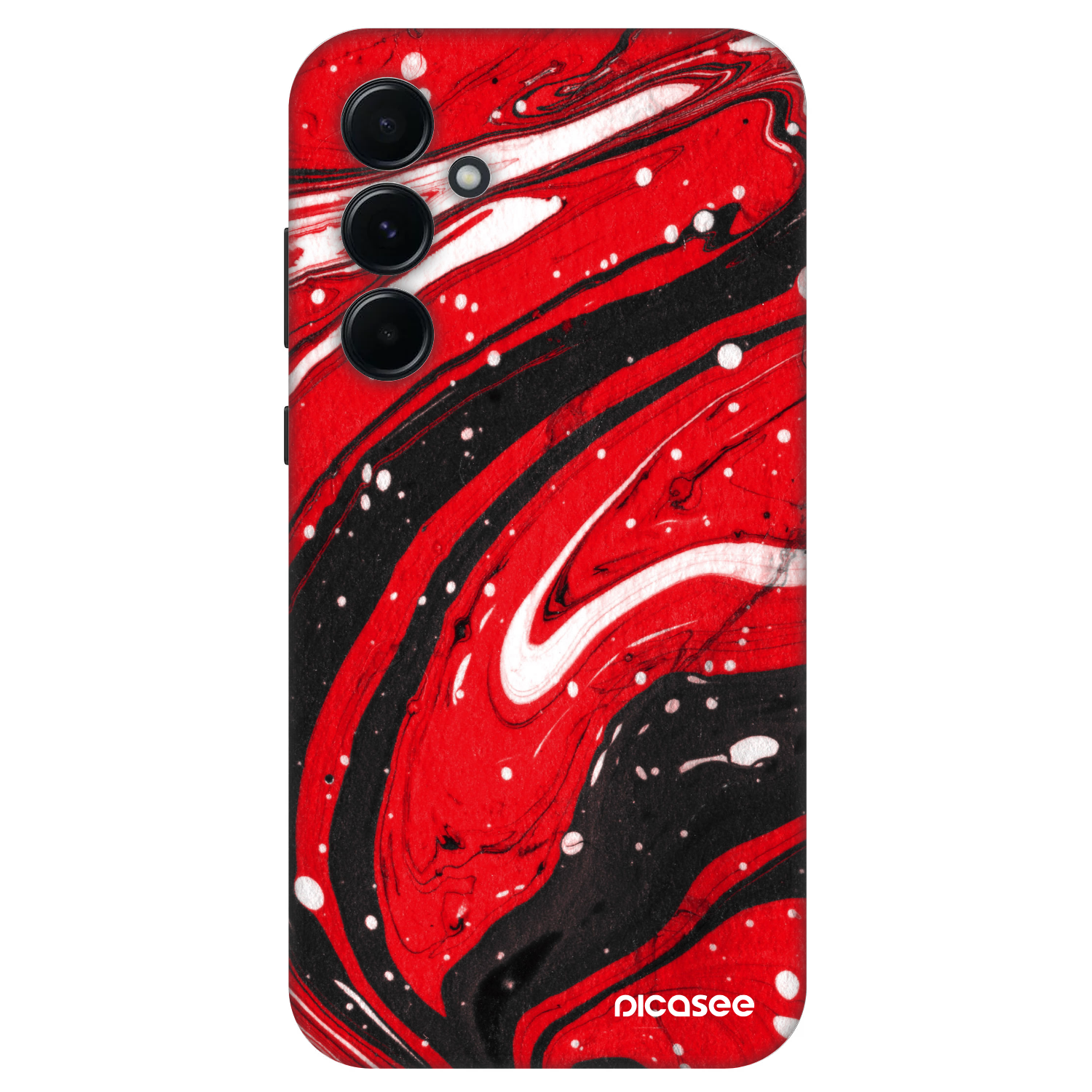 Picasee Fashion Case pre Samsung Galaxy A55 5G A556B - Red black