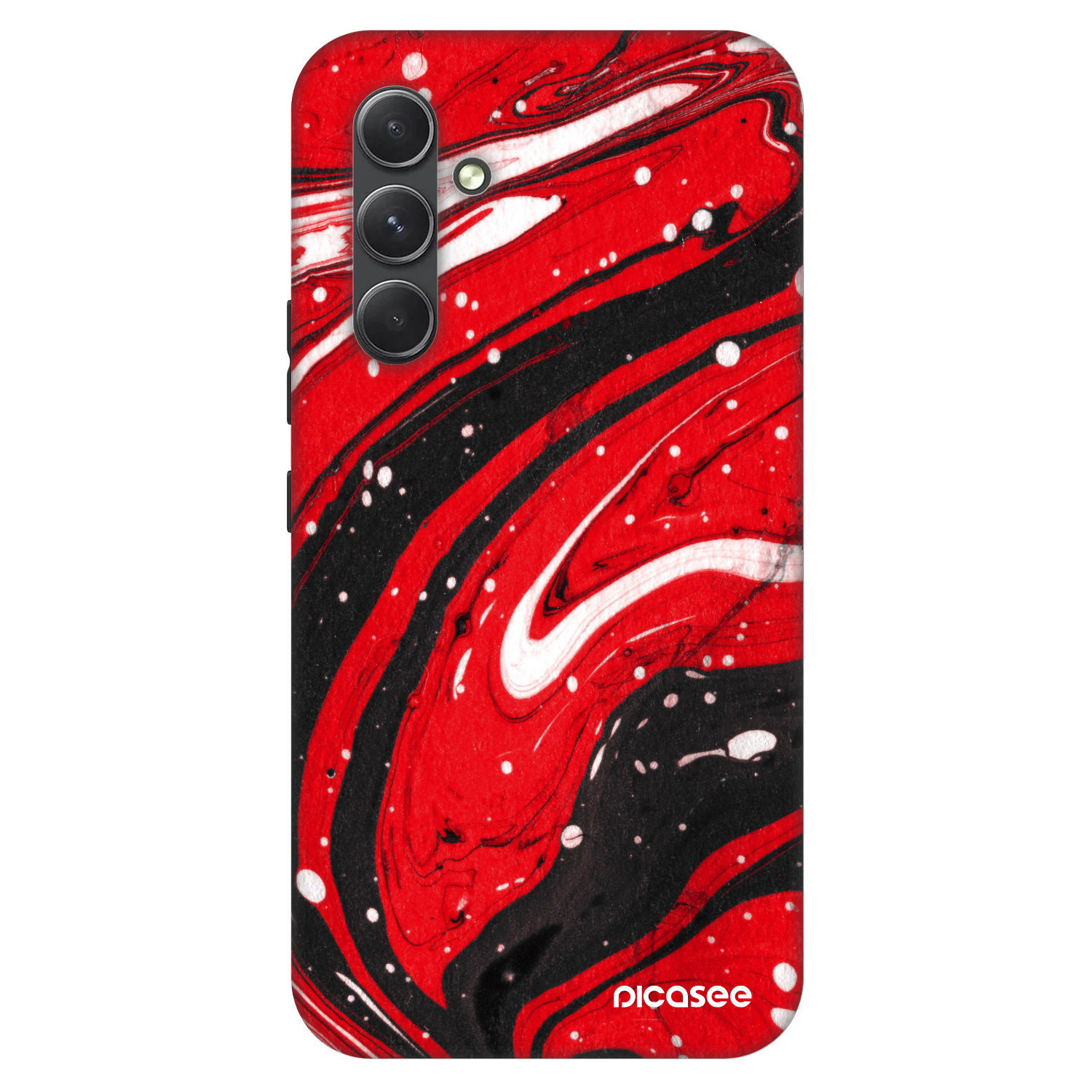 Picasee Fashion Case pre Samsung Galaxy A54 5G A546B - Red black