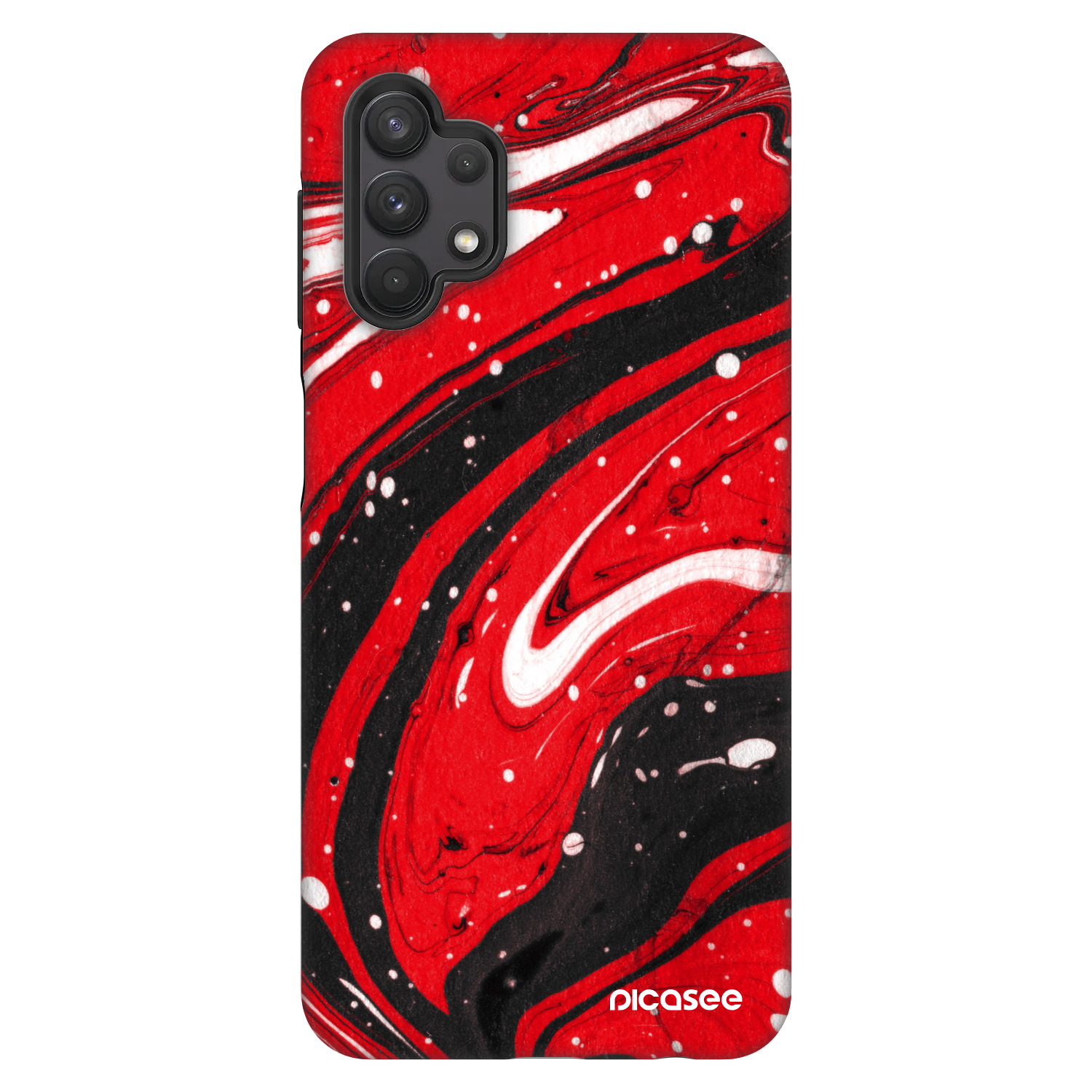 Picasee Fashion Case pre Samsung Galaxy A32 5G A326B - Red black