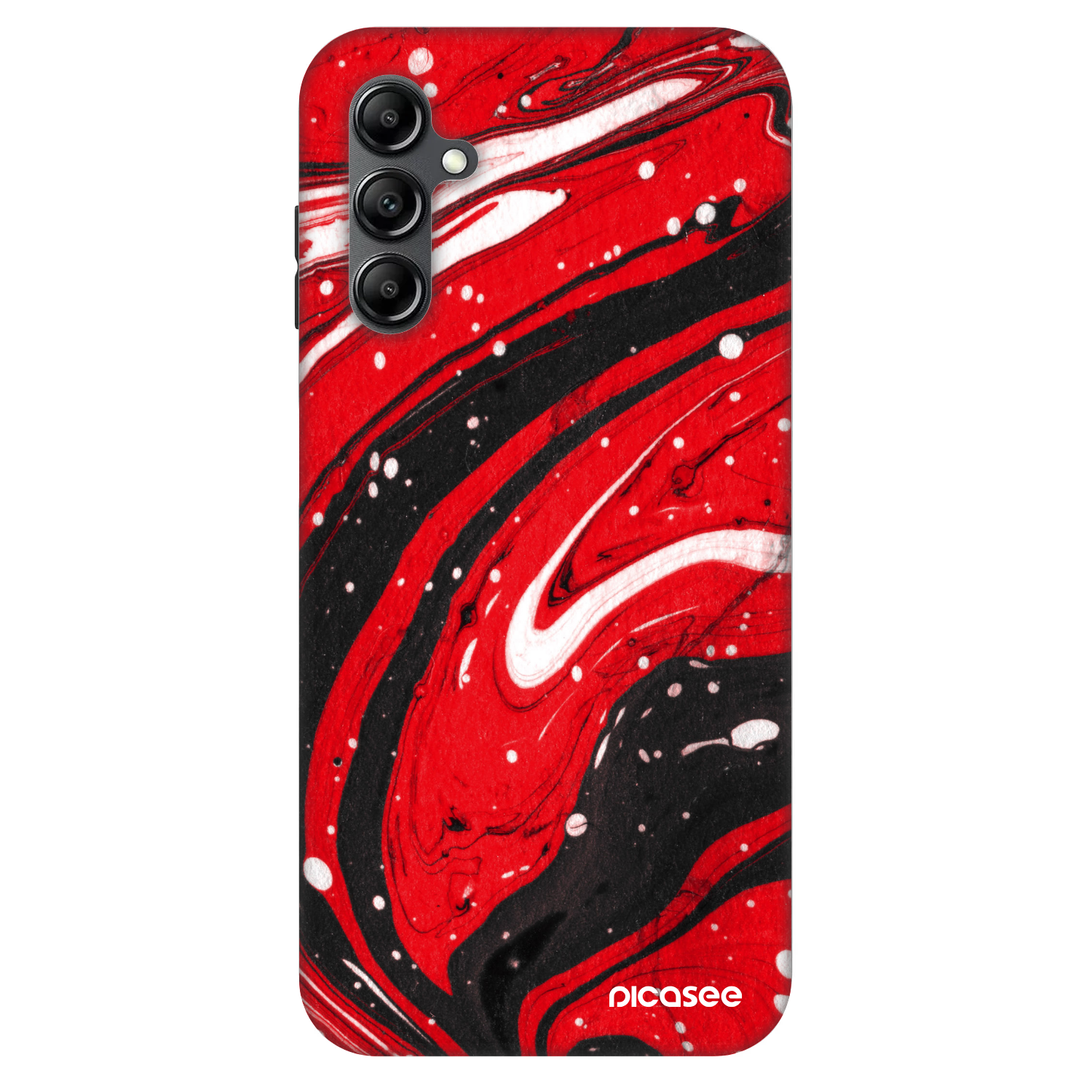 Picasee Fashion Case pre Samsung Galaxy A14 4G A145R - Red black