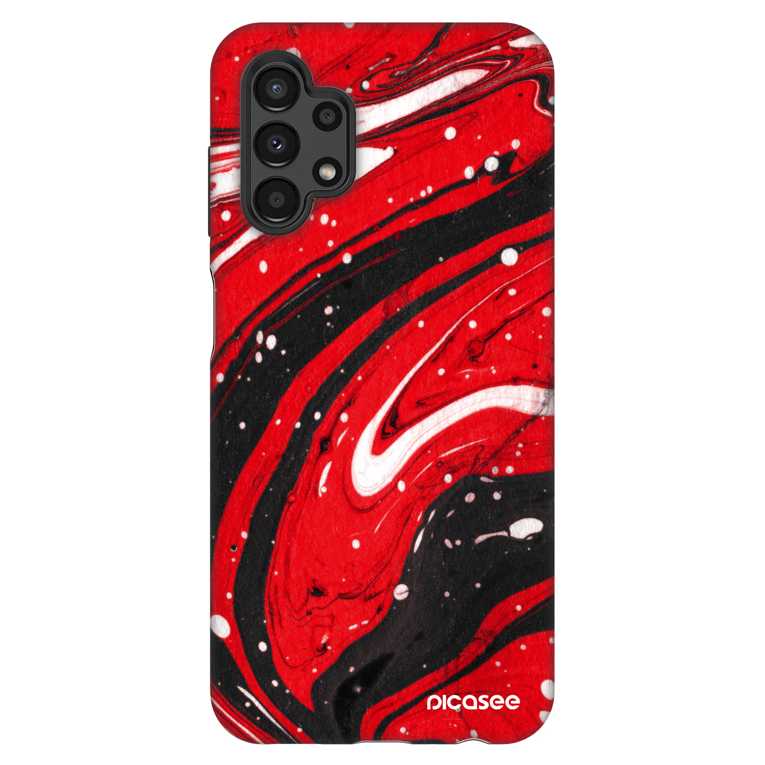 Picasee Fashion Case pre Samsung Galaxy A13 4G A135 - Red black