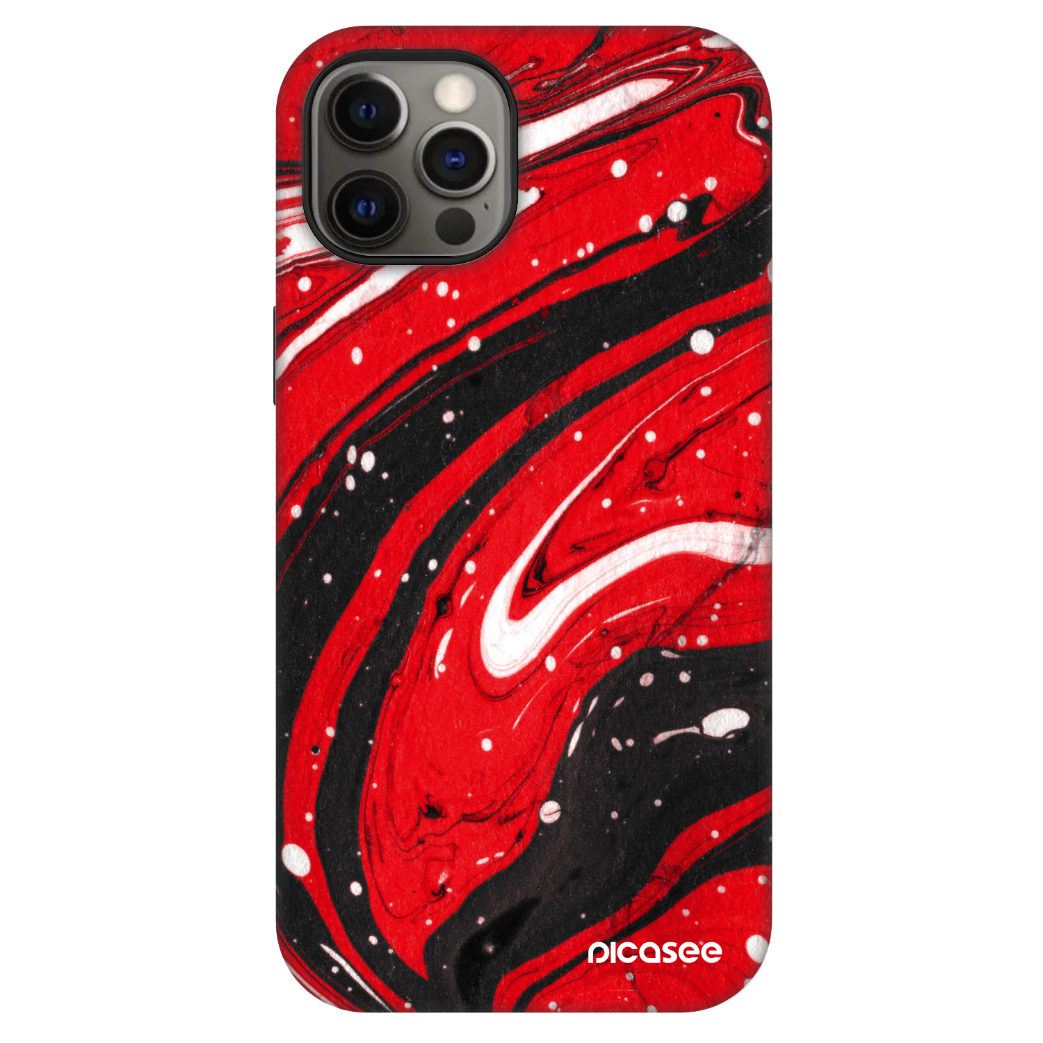 Fashion Case MagSafe pre Apple iPhone 12 - Red black