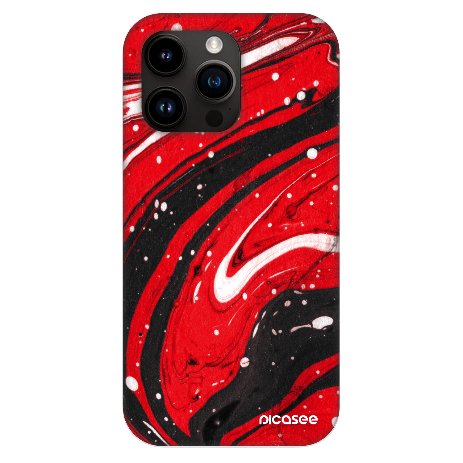Picasee Fashion Case MagSafe pre Apple iPhone 13 Pro - Red black