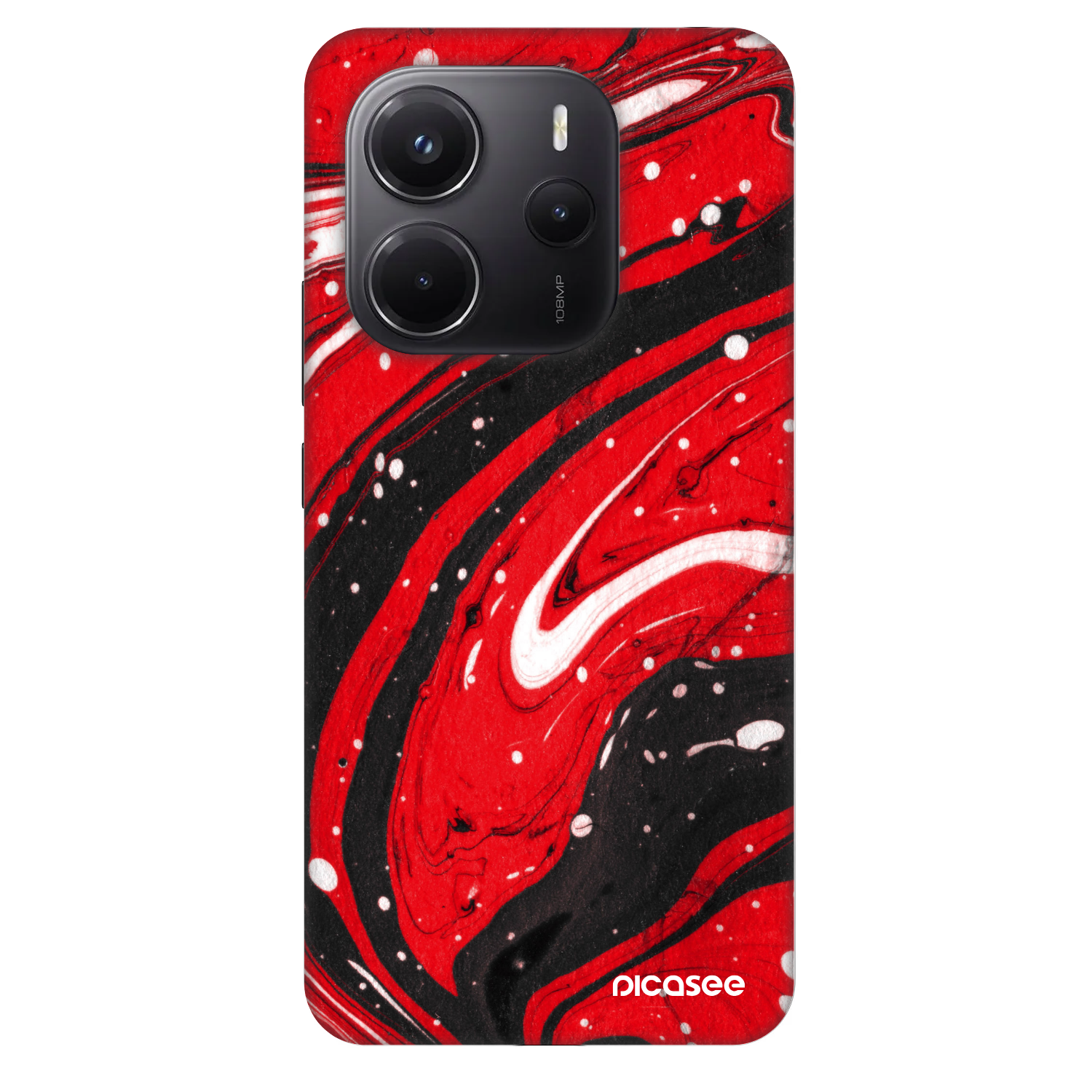 Fashion Case pre Xiaomi Redmi Note 14 4G - Red black