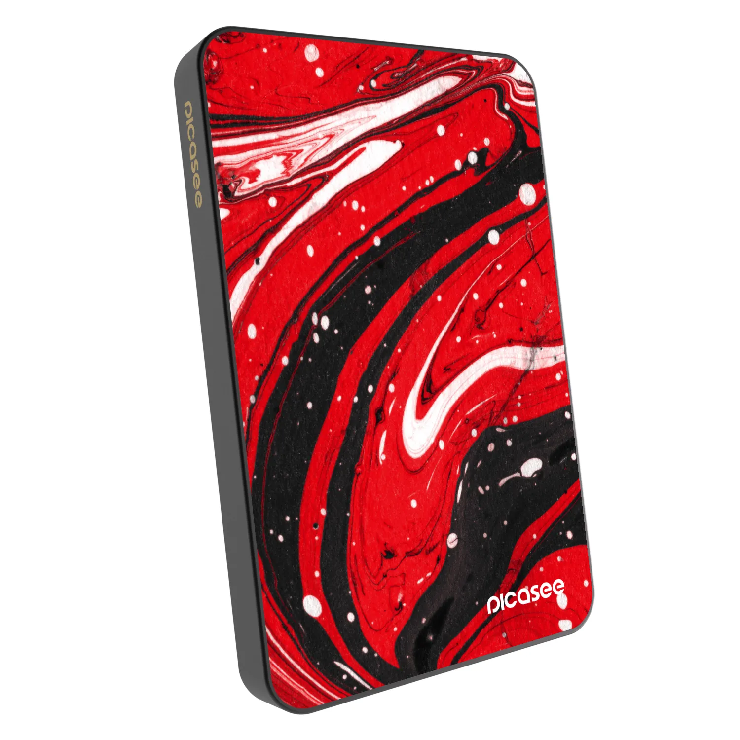 Picasee Powerbanka s MagSafe 5 000 mAh Šedá - Red black