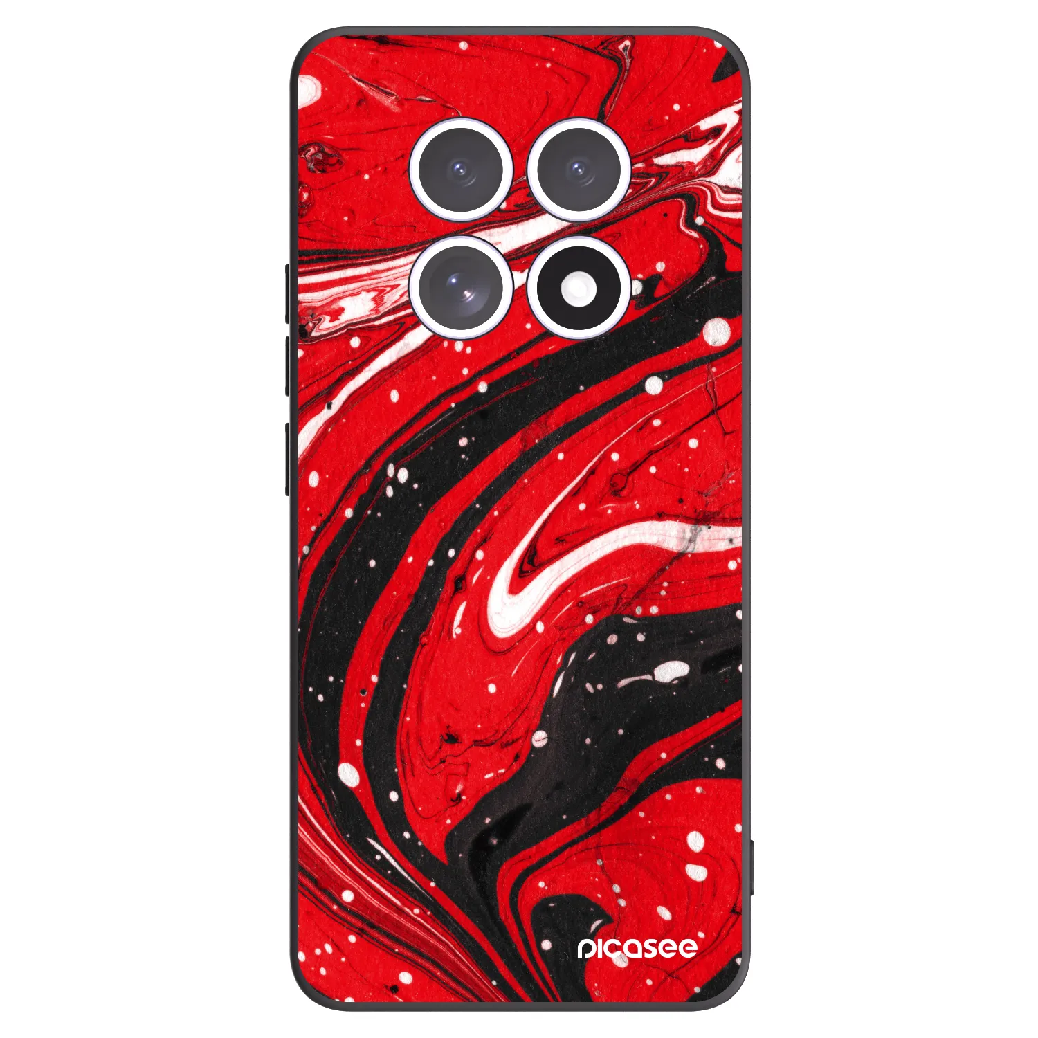 Picasee silikónový čierny obal pre Xiaomi Redmi Note 15 - Red black