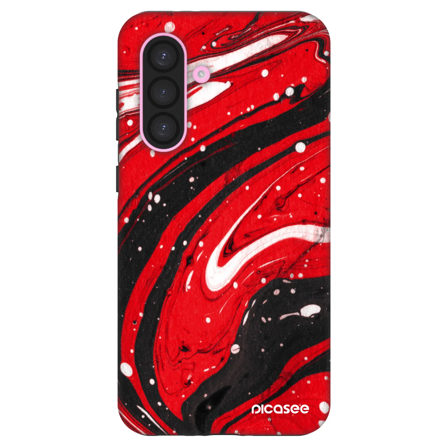 Picasee Fashion Case pre Samsung Galaxy A56 5G A566B - Red black