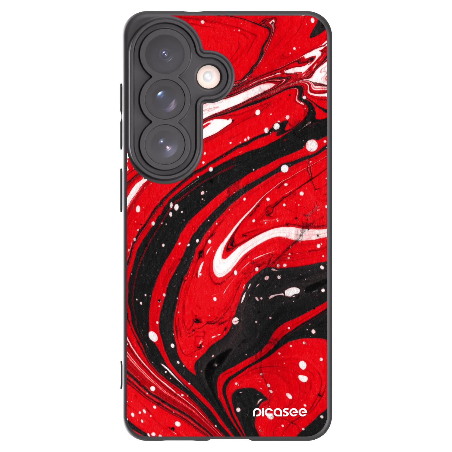 Picasee silikónový čierny obal pre Samsung Galaxy S26 - Red black