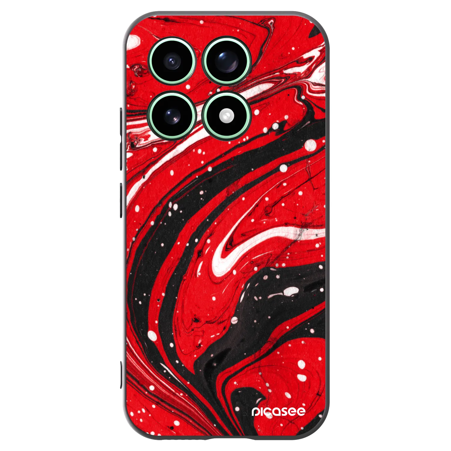 Picasee silikónový čierny obal pre Xiaomi 17 - Red black