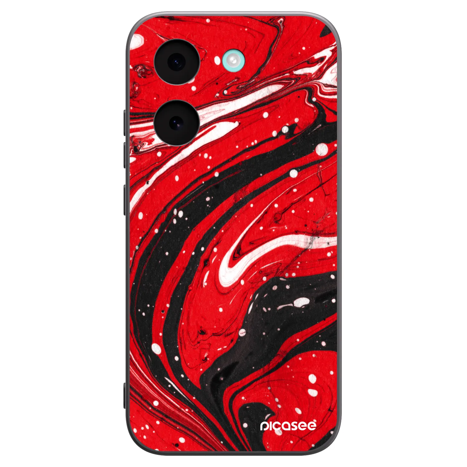 Picasee silikónový čierny obal pre Xiaomi Poco X8 Pro - Red black
