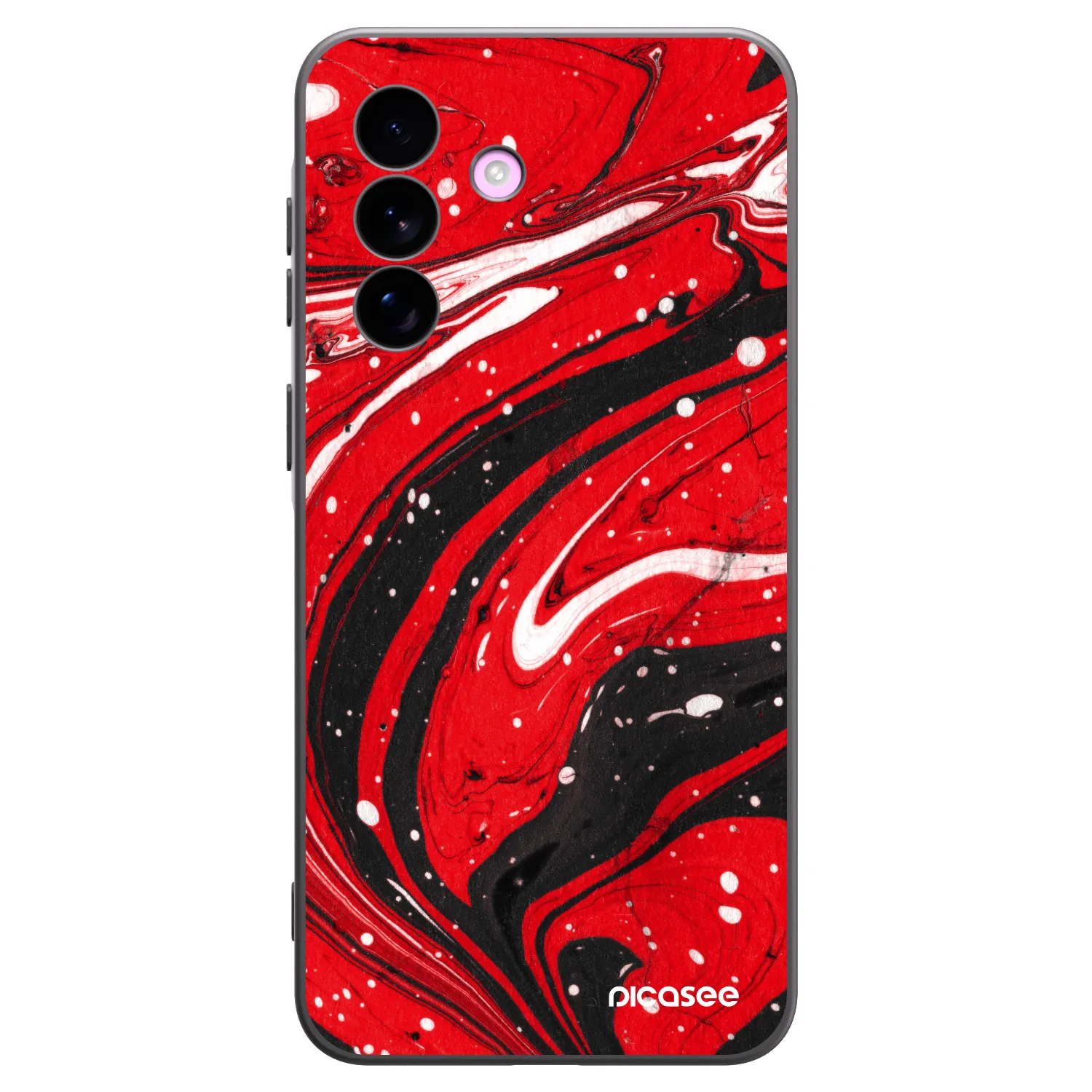 Picasee silikónový čierny obal pre Samsung Galaxy A57 5G - Red black