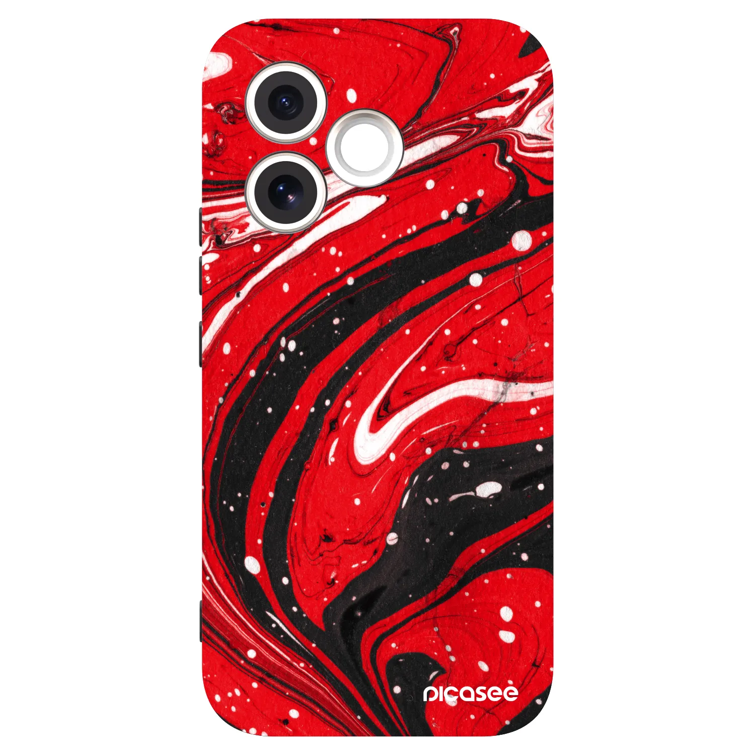 Picasee silikónový čierny obal pre Honor 600 Lite - Red black