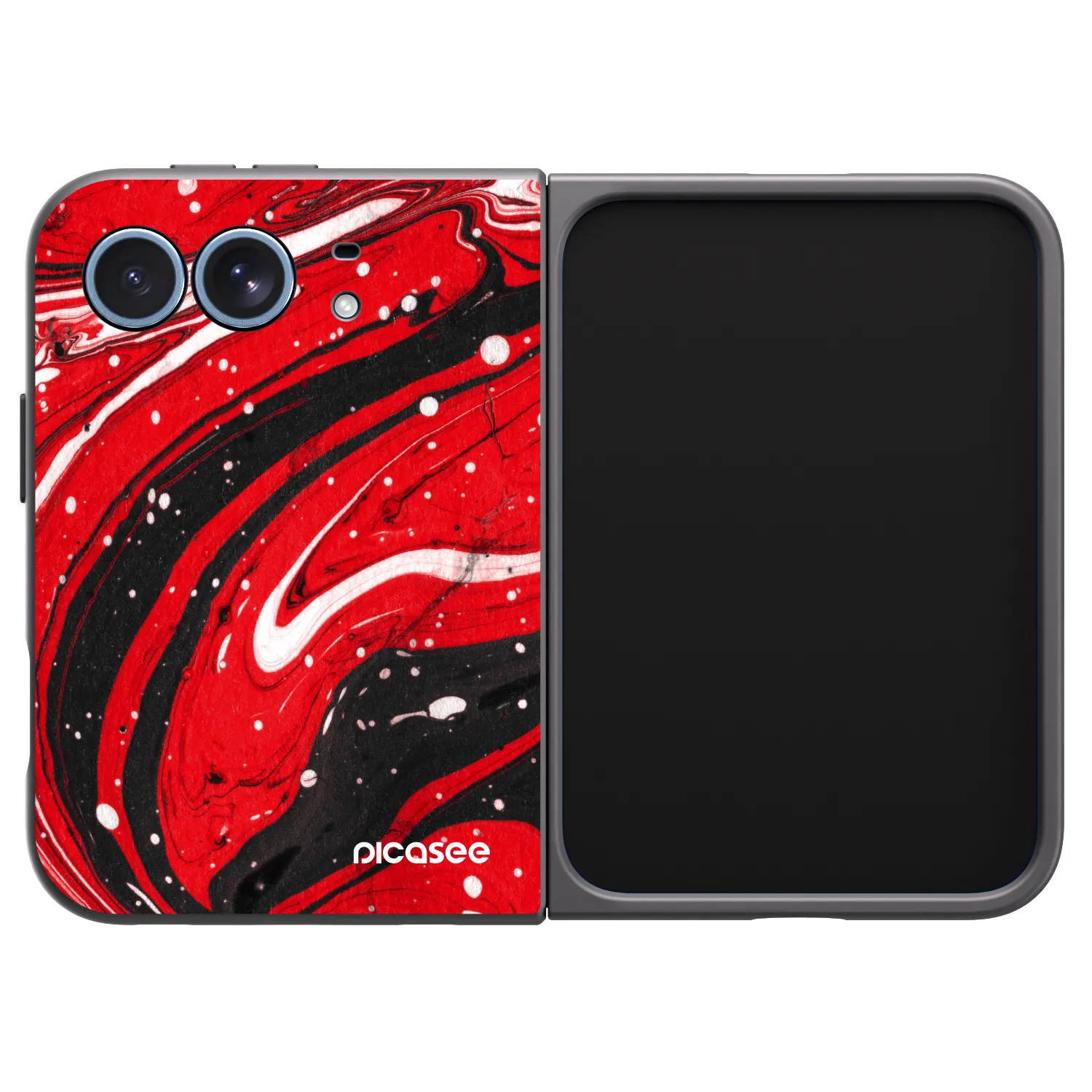 Picasee silikónový čierny obal pre Apple iPhone Ultra - Red black