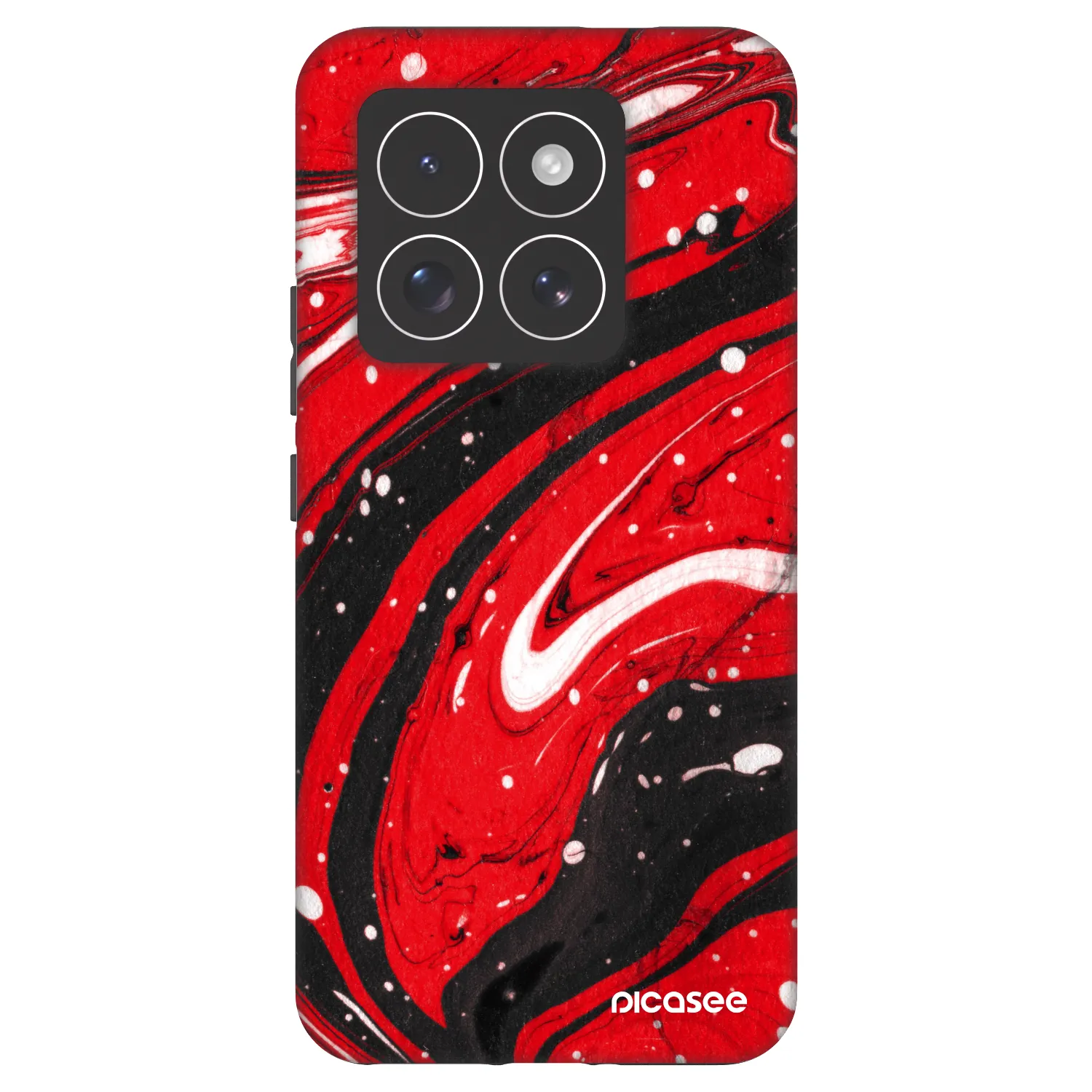Picasee Fashion Case pre Xiaomi 14 Pro - Red black