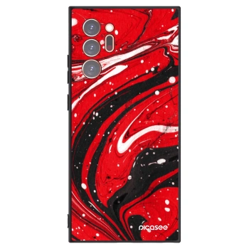 Picasee silikónový čierny obal pre Samsung Galaxy Note 20 Ultra - Red black