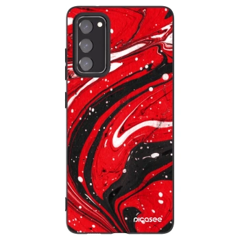 Picasee silikónový čierny obal pre Samsung Galaxy S20 FE - Red black