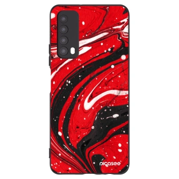 Picasee silikónový čierny obal pre Huawei P Smart 2021 - Red black