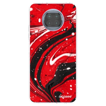 Picasee silikónový prehľadný obal pre Xiaomi Mi 10T Lite - Red black