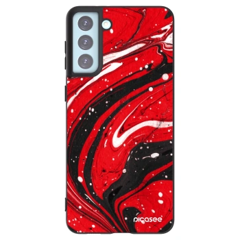 Picasee silikónový čierny obal pre Samsung Galaxy S21+ 5G G996F - Red black