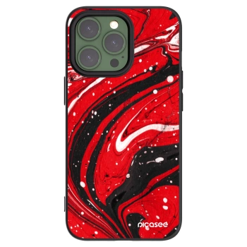 Picasee silikónový čierny obal pre Apple iPhone 13 Pro - Red black