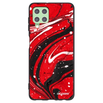 Picasee silikónový čierny obal pre Samsung Galaxy A22 A225F 4G - Red black