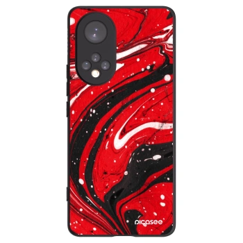 Picasee silikónový čierny obal pre Honor 50 5G - Red black